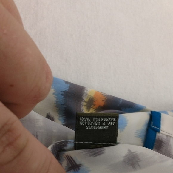 Anthropologie Fei abstract floral multi color tank top size s - Picture 4 of 9